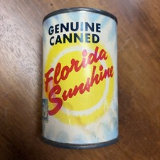Vintage Genuine Canned Florida Sunshine Souvenir Novelty Good Condition  1977 picture