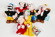Vintage Popeye & Co Set of 6 Plush Dolls 9
