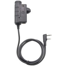 Black Tactical Radio Adapter with Military Standard 7.0 Plug picture