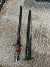 1917 U.S. WWI Original Bayonet w/ Scabbard - United States Militaria picture