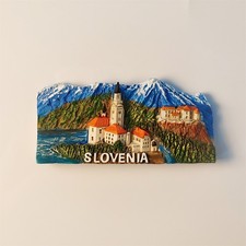 Slovenia Lake Bled Collectible Tourist Souvenir 3D Resin IDEA Fridge Magnet Gift picture