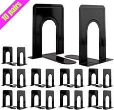 Jekkis Metal Bookends, 10 Pairs/20 pcs Heavy Duty Book Ends, 6.6 x 5.7 x 4.9 inc picture