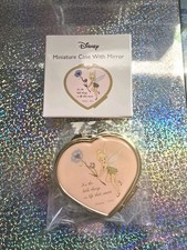 Tinker Bell Miniature Case With Mirror Heart Shape Case Disney Tinker Bell New  picture