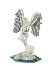 SWAROVSKI Silver Crystal Figurine Bald Eagle Bird on Branch 248003 Original Box picture