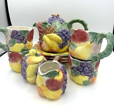 Fitz And Floyd Ironstone Calypso Fruit Ceramic Set picture