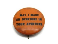 Vintage Humorous Pinback Button 