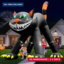 UniqSeason 14FT Giant Halloween Inflatable Black Cat, Blow up Cat picture