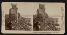 Weitenegg Austria 1890s Old Pinnacled Castle and Village Danube River picture