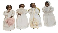 1902 antique MAUD HUMPHREY african american CHILDREN die-cut CALENDER set picture