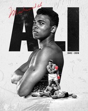 Muhammad Ali Boxing Champion Portrait Tribute 1942-2016 Photo Reprint picture