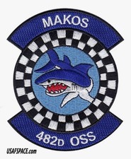 USAF 482nd OPERATIONS SUPPORT SQ -482 OSS- MAKOS -Homestead AFB, FL- VEL PATCH picture
