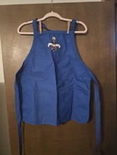 VINTAGE 1990s EMBROIDERED FLAMINGO APRON picture