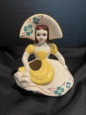 Vintage Goldammer Ceramics California Pottery 50’s Dutch Girl with Hat Planter picture