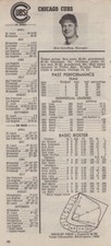 1958 Chicago Cubs Team Baseball Schedule Roster Wrigley Field picture
