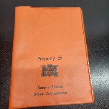 Rock Island Railroad Car Auto Document Wallet Folder Vintage Ephemera picture
