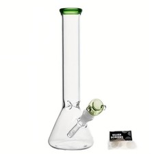 10 inch Heavy Glass Bong Water Pipe Smoking Bong Beaker + 14mm Bowl hookah USA picture