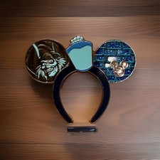 WDW 2026 Super Chaser Hidden Disney Hatbox Ghost Ear Headband Wave A Pin - Rare picture