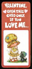 Vintage Valentines Day Card Retro BONNIE BONNETS SCOTTIE DOG PUPPY  NOS picture