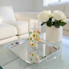 VTG 2000 Playboy Bunny Mod Dot Cocktail Tumbler Glass w/Hologram Tag 7