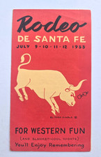 Vintage Rodeo De Santa Fe July 9,10,11,12 1953 Brochure / Santa Fe, New Mexico picture
