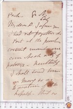 1846 Henry Brougham ALS to Edward Dubois on Patronage & Palmerston Appt POSTED picture