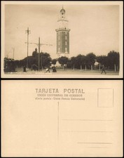 Postcard Buenos Aires Plaza Retiro, Street View, Tower Building 1930 picture