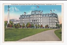 First Division Monument & War & State Departments Washington DC WB Postcard  picture
