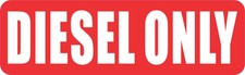 10in x 3in Diesel Only Vinyl Sticker Car Truck Vehicle Bumper Decal picture