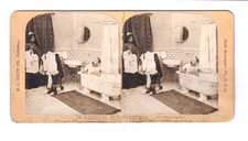 Warren Brothers stereoview 5483 did you ring sir humorus picture