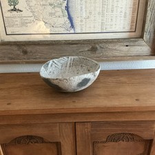 Anasazi Chaco Period Ancient Artist Round Pottery Bowl picture