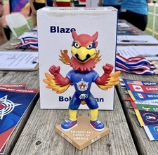 Blaze the Phoenix Bobblehead Mascot Transplant Games Of America “Be A Donor” picture
