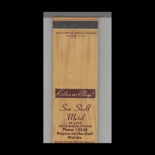 Matchbook Cover Florida Sea Shell Motel Naples On The Gulf, FL picture