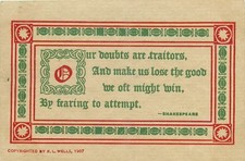 1907 Shakespeare Quote Postcard 
