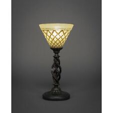 Elegant Mini Table Lamp Shown In Dark Granite Finish With 7
