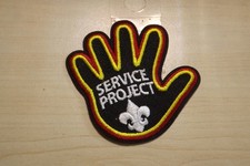 BSA Service Project Hand Print Boy Scout Logo FDL Patch picture