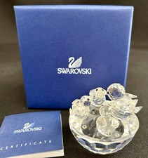 VINTAGE SWAROVSKI CRYSTAL BIRDS NEST FIGURINE As Is MAMA IS MISSING BEAK picture