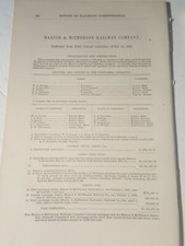 1883 Kansas railroad train report Marion & McPherson Railway Ellinwood Florence  picture