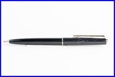 1979 Phoenix Montblanc Lever Ballpoint Pen #380 Black & Gold New Blue Refill picture