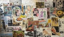 Lot~100 1930s-1970s Small Ads & Cutouts~Ephemera~Collage~Junk Journals~Scrapbook picture