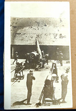 Army Artillery Gun Crew RPPC,Cannon Real Photo Postcard Unposted ...P38 picture