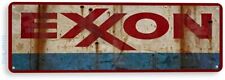 Exxon Gas Oil Sign, Station, Garage, Auto Shop, Retro Rustic Tin Sign A359 picture