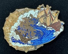 Disney Pirates Caribbean Pirate Ships At Worlds End LE/250 Pin picture