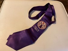 VTG Elks BPOE Purple Tie with Patch picture