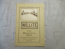 Willite Road Construction Booklet Advertising New York 1916 picture