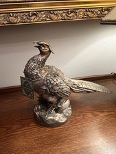 Acorn And Oak Pheasant Figurine Fall Festive picture