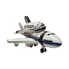 Vintage 1997-2000 NASA Shuttle Porcelain Hinged Trinket Box picture