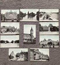 Paris France Postcard Grouping Of 10 Monuments Historic Buildings Early 1900s picture