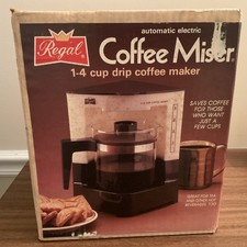 Vintage Regal Coffee Miser 4 Cup Drip Coffee Maker K7549 Made In USA New picture