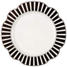 Grace's Teaware Josephine Black Dinner Plate 10800738 picture