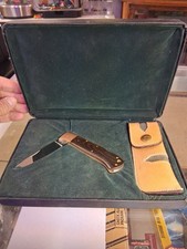 1993 Kershaw Knife & Sheath  Micarta Handle Lockback Limited Edition JAPAN LOOK  picture